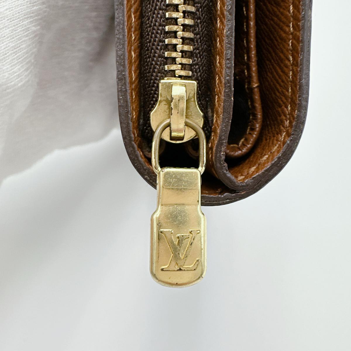 LOUIS VUITTON Bifold Wallet M61667 Monogram canvas Brown Monogram Compact zip