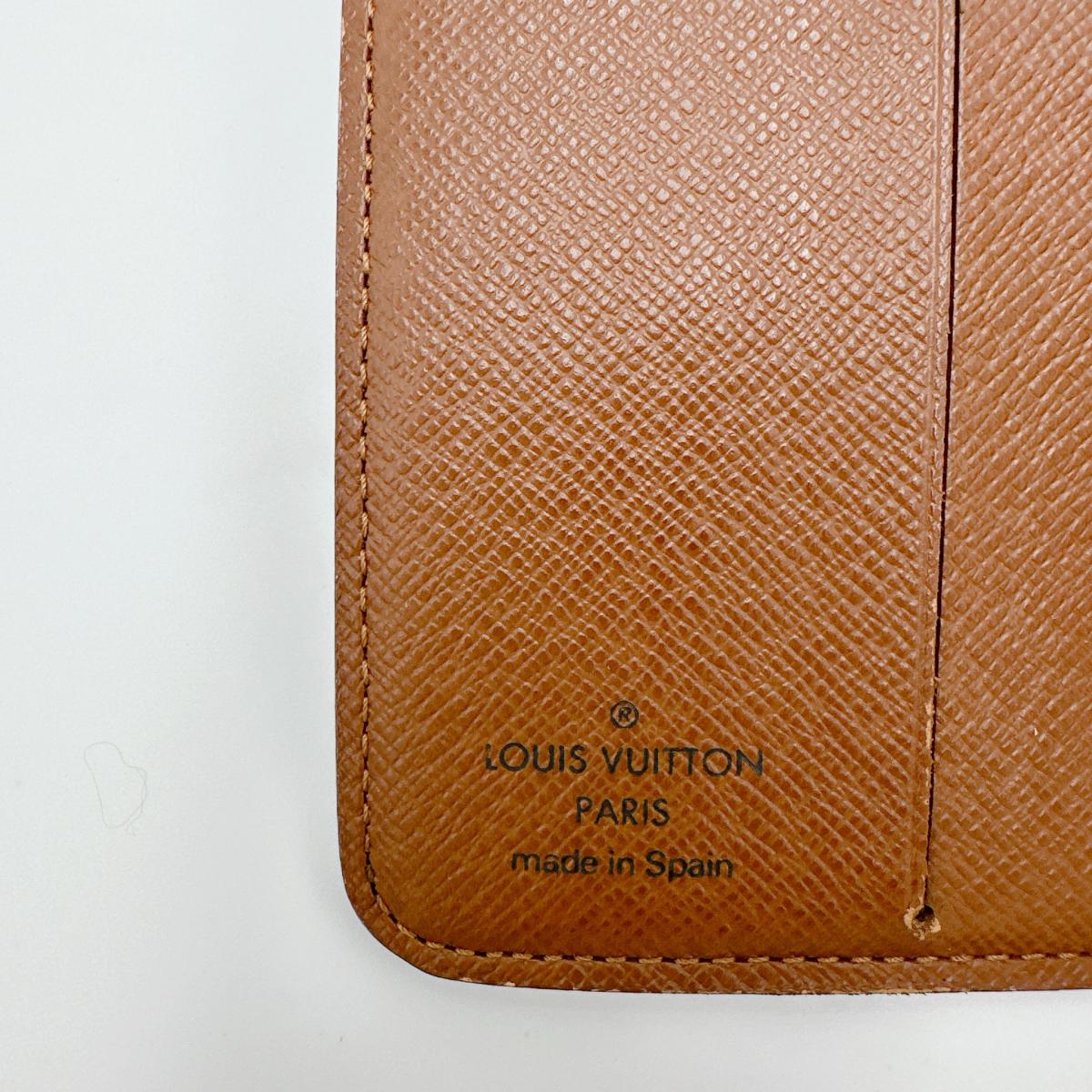 LOUIS VUITTON Bifold Wallet M61667 Monogram canvas Brown Monogram Compact zip