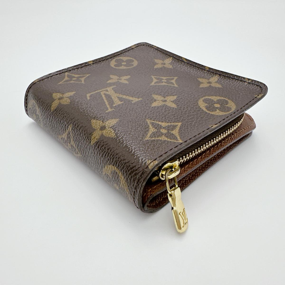 LOUIS VUITTON Bifold Wallet M61667 Monogram canvas Brown Monogram Compact zip