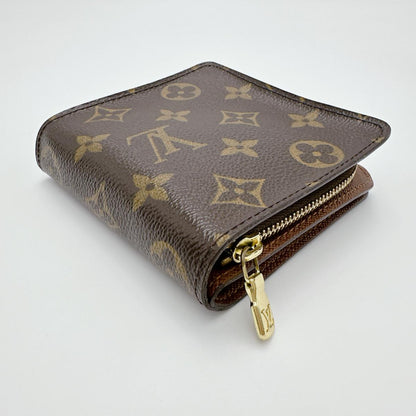 LOUIS VUITTON Bifold Wallet M61667 Monogram canvas Brown Monogram Compact zip