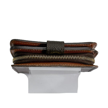 LOUIS VUITTON Bifold Wallet M61667 Monogram canvas Brown Monogram Compact zip
