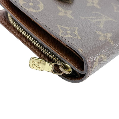 LOUIS VUITTON Bifold Wallet M61667 Monogram canvas Brown Monogram Compact zip