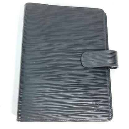 LOUIS VUITTON Notebook cover R20042 Epi Leather black Epi Agenda MM