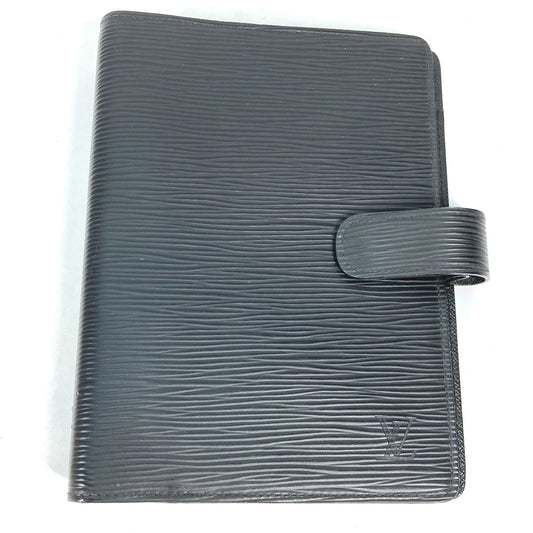 LOUIS VUITTON Notebook cover R20042 Epi Leather black Epi Agenda MM