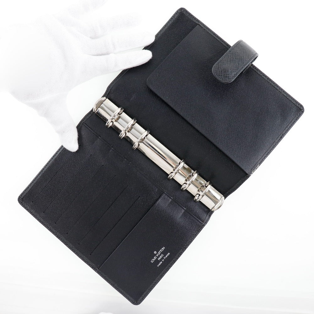 LOUIS VUITTON Notebook cover R20222 Taiga black Agenda MM