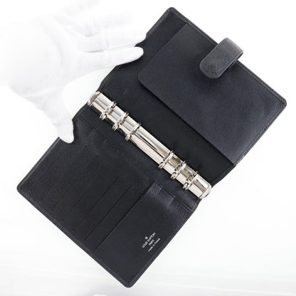 LOUIS VUITTON Notebook cover R20222 Taiga black Agenda MM