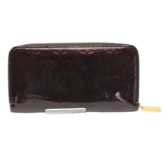 LOUIS VUITTON Long Wallet Purse M93522 Monogram Vernis Amarrant Monogram Vernis Zippy wallet