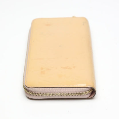 LOUIS VUITTON Long Wallet Purse M90076 Monogram Vernis Rose Angelique Vernis Zippy wallet