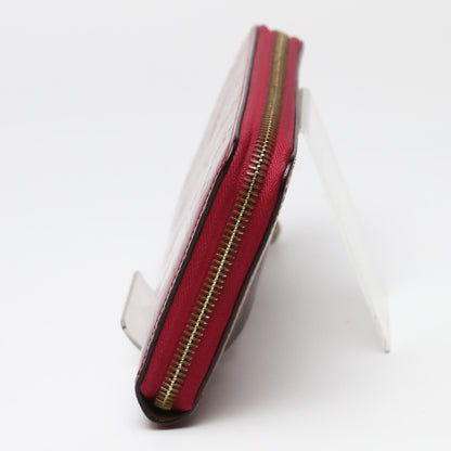 LOUIS VUITTON Long Wallet Purse M61379 Monogram Vernis Magenta Vernis Zippy wallet