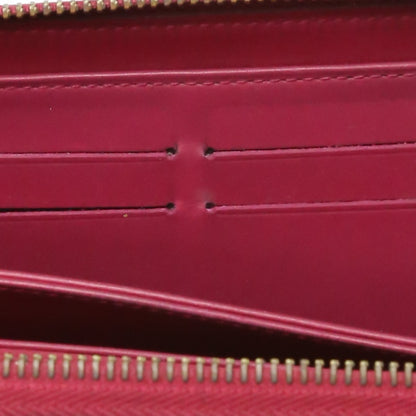 LOUIS VUITTON Long Wallet Purse M61379 Monogram Vernis Magenta Vernis Zippy wallet