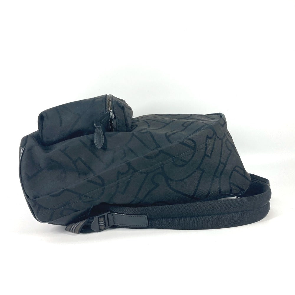 BURBERRY Backpack 8030714 Canvas / leather black TB logo