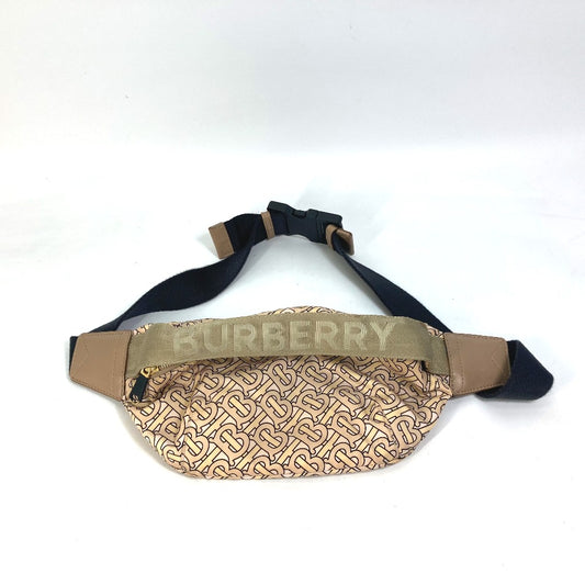 BURBERRY Sling bag Nylon beige TB monogram