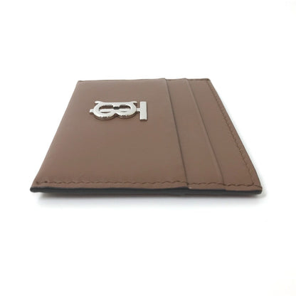 BURBERRY Card Case leather Brown logo