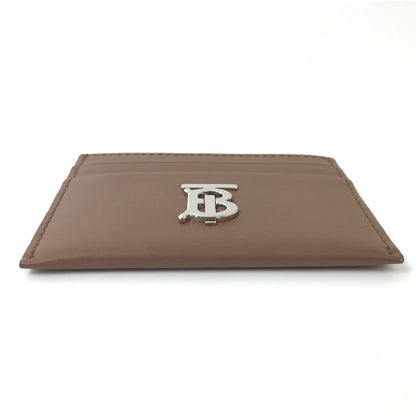 BURBERRY Card Case leather Brown logo