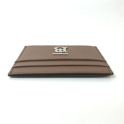 BURBERRY Card Case leather Brown logo