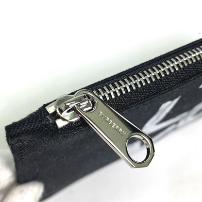 BURBERRY Pouch canvas black Makeup pouch Cosmetics Pouch LOVE