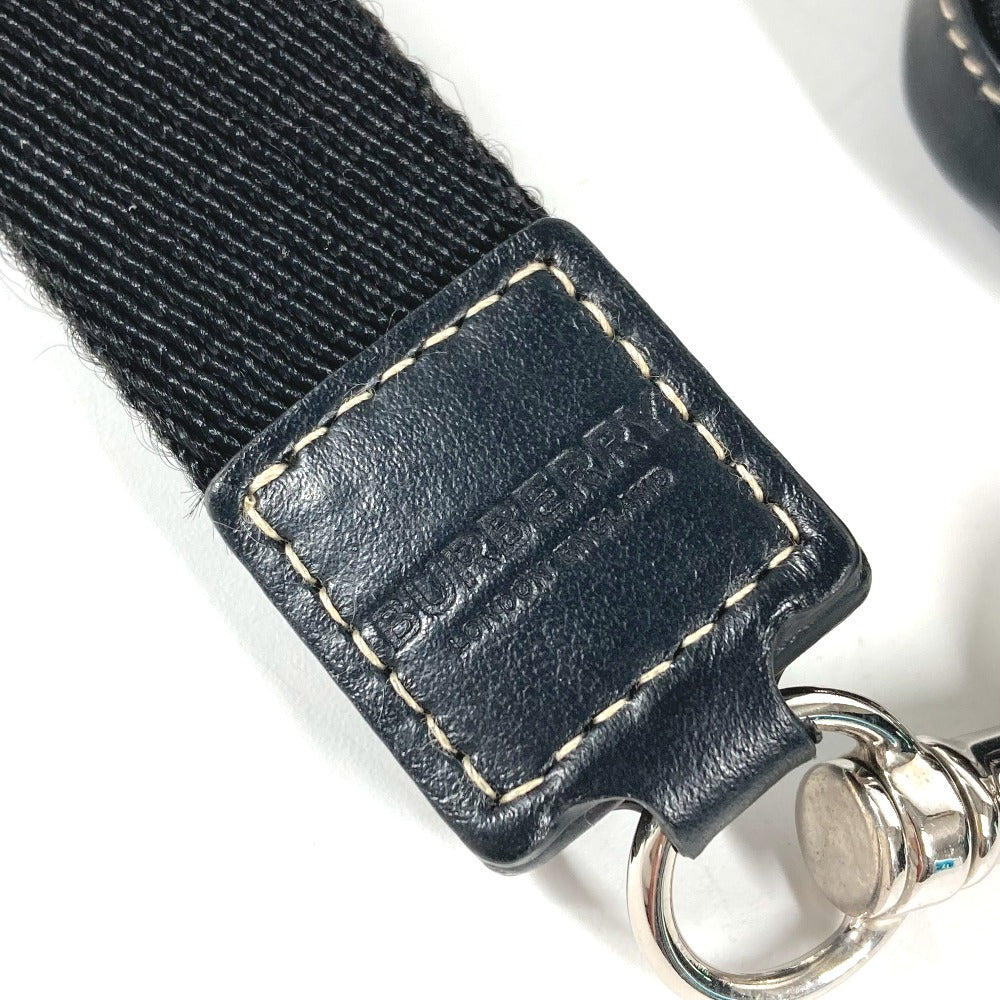 BURBERRY Coin case Leather, PVC black Coin Pocket Wallet check