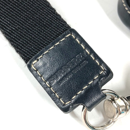 BURBERRY Coin case Leather, PVC black Coin Pocket Wallet check