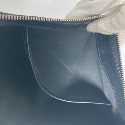 BURBERRY Clutch bag leather black TB logo