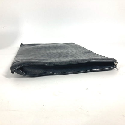 BURBERRY Clutch bag leather black TB logo