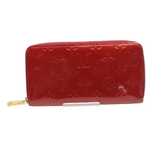 LOUIS VUITTON Long Wallet Purse M91981 Monogram Vernis Pomdamul Vernis Zippy wallet
