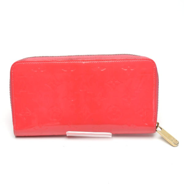 LOUIS VUITTON Long Wallet Purse M93202 Monogram Vernis Rose rich Vernis Zippy wallet