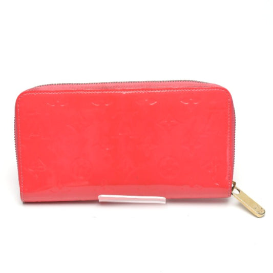 LOUIS VUITTON Long Wallet Purse M93202 Monogram Vernis Rose rich Vernis Zippy wallet
