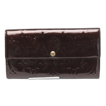 LOUIS VUITTON Long Wallet Purse M93524 Monogram Vernis Amarrant Vernis Portefeuille Sarah