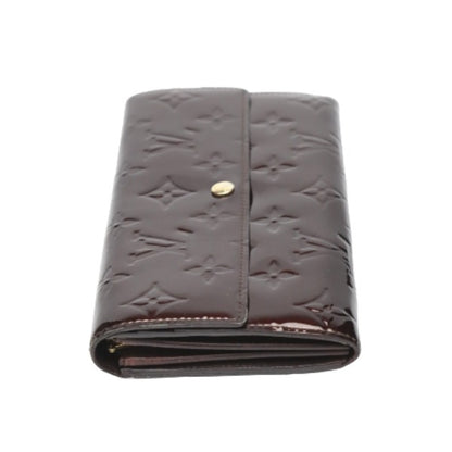 LOUIS VUITTON Long Wallet Purse M93524 Monogram Vernis Amarrant Vernis Portefeuille Sarah