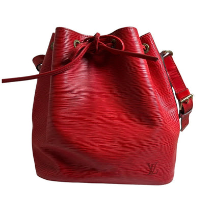 LOUIS VUITTON Shoulder Bag M44107 Epi Leather Castarian red Petit Noe Epi Drawstring type Women Used Authentic
