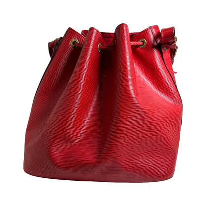 LOUIS VUITTON Shoulder Bag M44107 Epi Leather Castarian red Petit Noe Epi Drawstring type Women Used Authentic