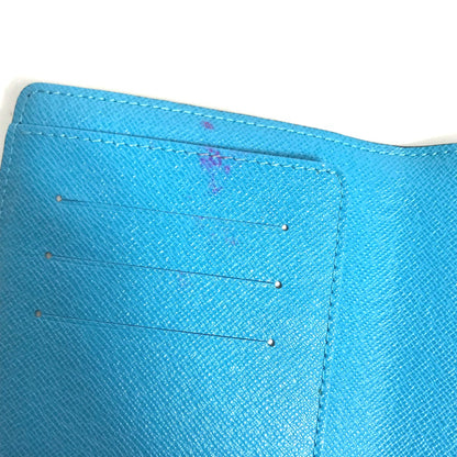 LOUIS VUITTON passport case N60031 Damier Grafitto Canvas black Damier Grafitte Couverture passport mens Used Authentic
