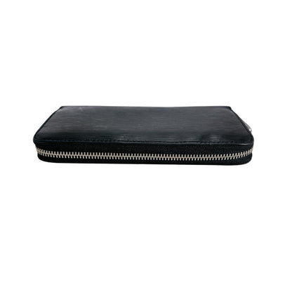 LOUIS VUITTON Long Wallet Purse M61857 Epi Leather Noir Epi Zippy wallet