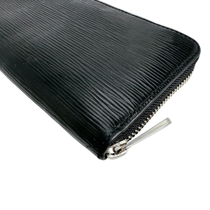 LOUIS VUITTON Long Wallet Purse M61857 Epi Leather Noir Epi Zippy wallet