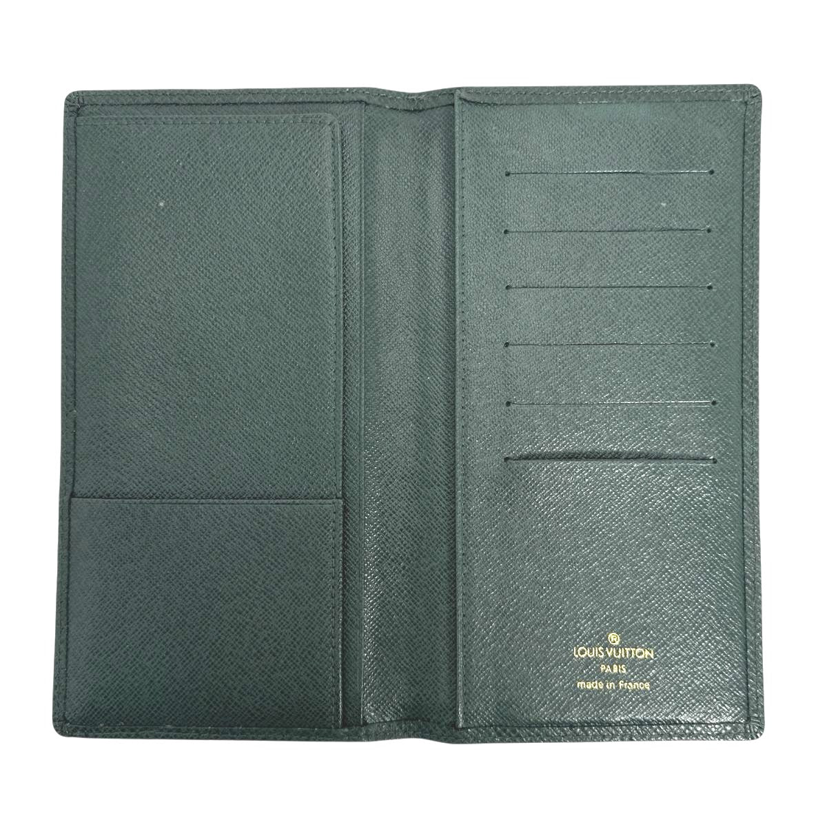 LOUIS VUITTON Long Wallet Purse M3039P Taiga green Taiga Port-Barre Cartes Crdit