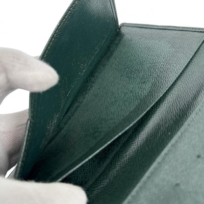 LOUIS VUITTON Long Wallet Purse M3039P Taiga green Taiga Port-Barre Cartes Crdit