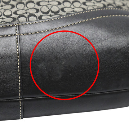COACH Shoulder Bag F10943 leather black Crossbody Signature Shoulder Women Used Authentic