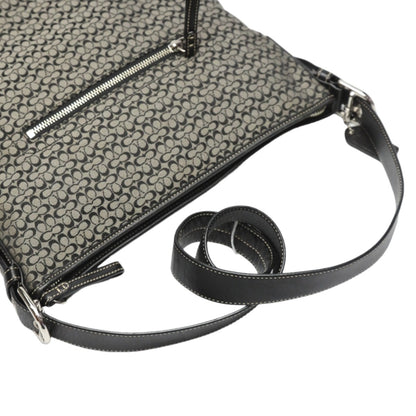 COACH Shoulder Bag F10943 leather black Crossbody Signature Shoulder Women Used Authentic