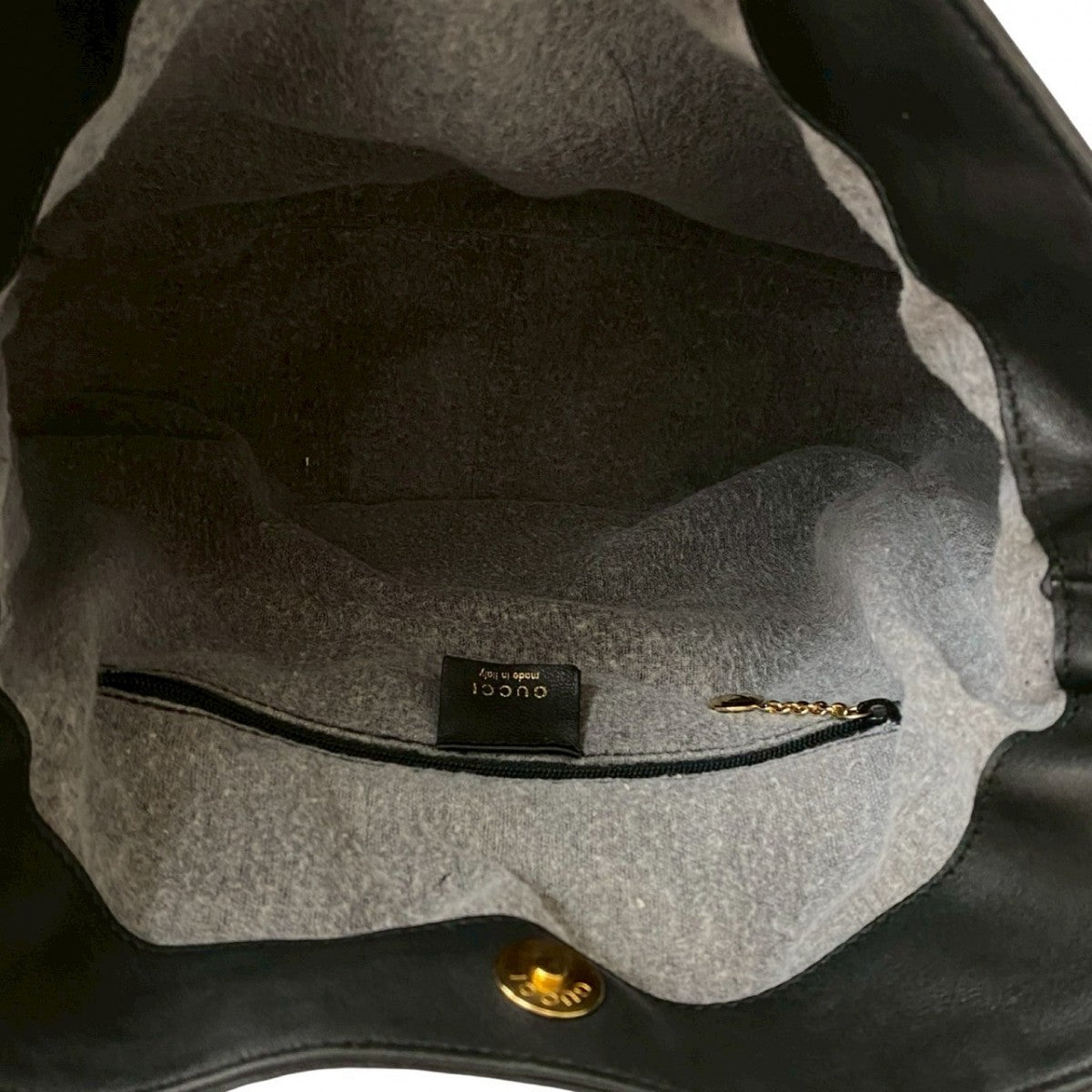 GUCCI Shoulder Bag leather black
