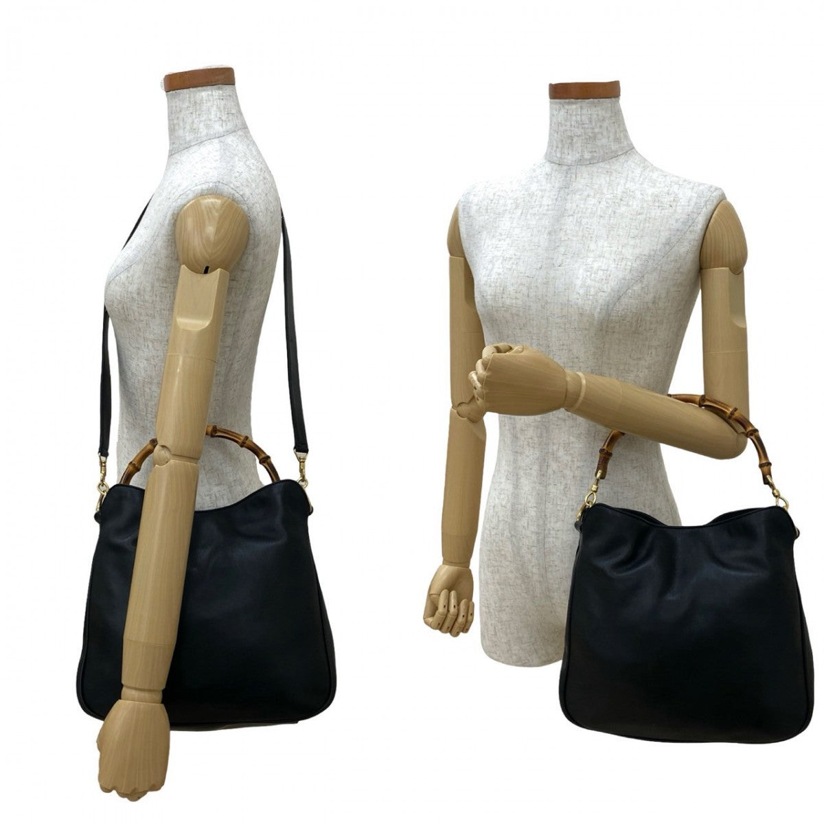 GUCCI Shoulder Bag leather black
