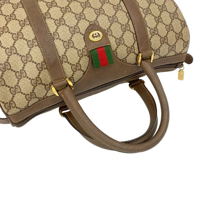 GUCCI Handbag leather Brown Sherry line