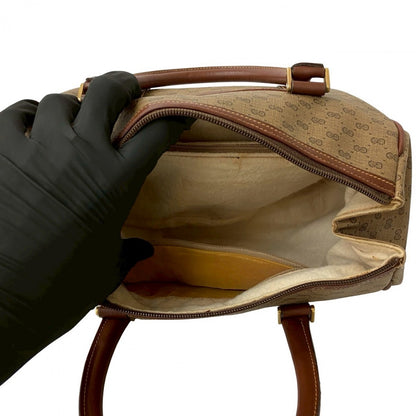 GUCCI Handbag leather Brown