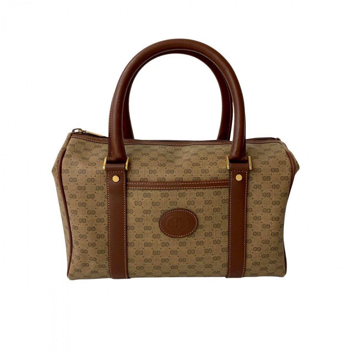 GUCCI Handbag leather Brown
