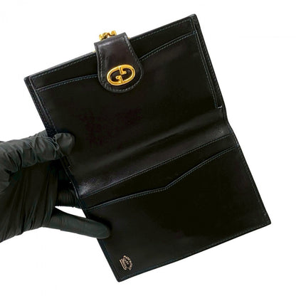 GUCCI Bifold Wallet leather black