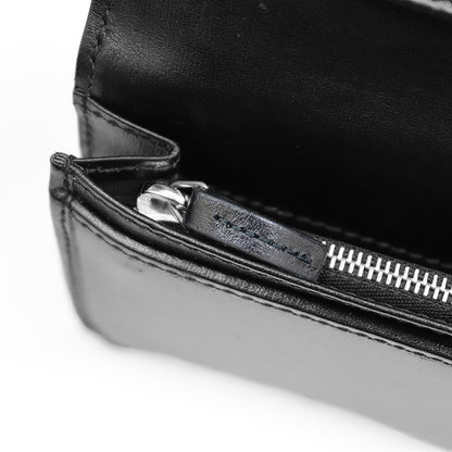 GUCCI Long Wallet Purse leather black