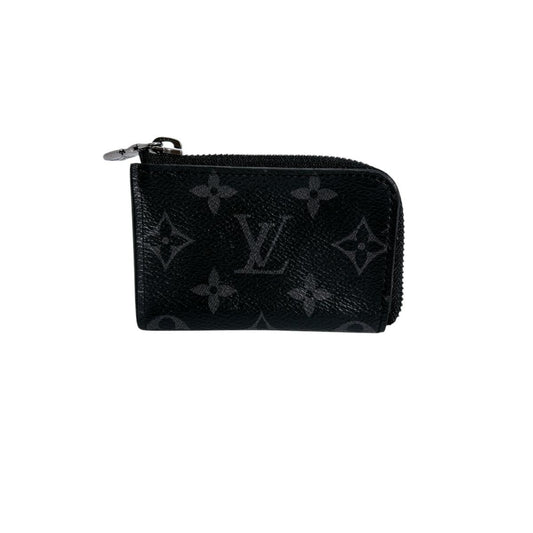 LOUIS VUITTON Key case Key holder M63536 Monogram canvas black Portonet Jules Coin case Eclipse