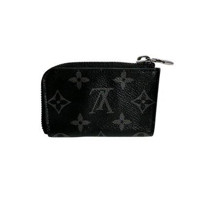 LOUIS VUITTON Key case Key holder M63536 Monogram canvas black Portonet Jules Coin case Eclipse