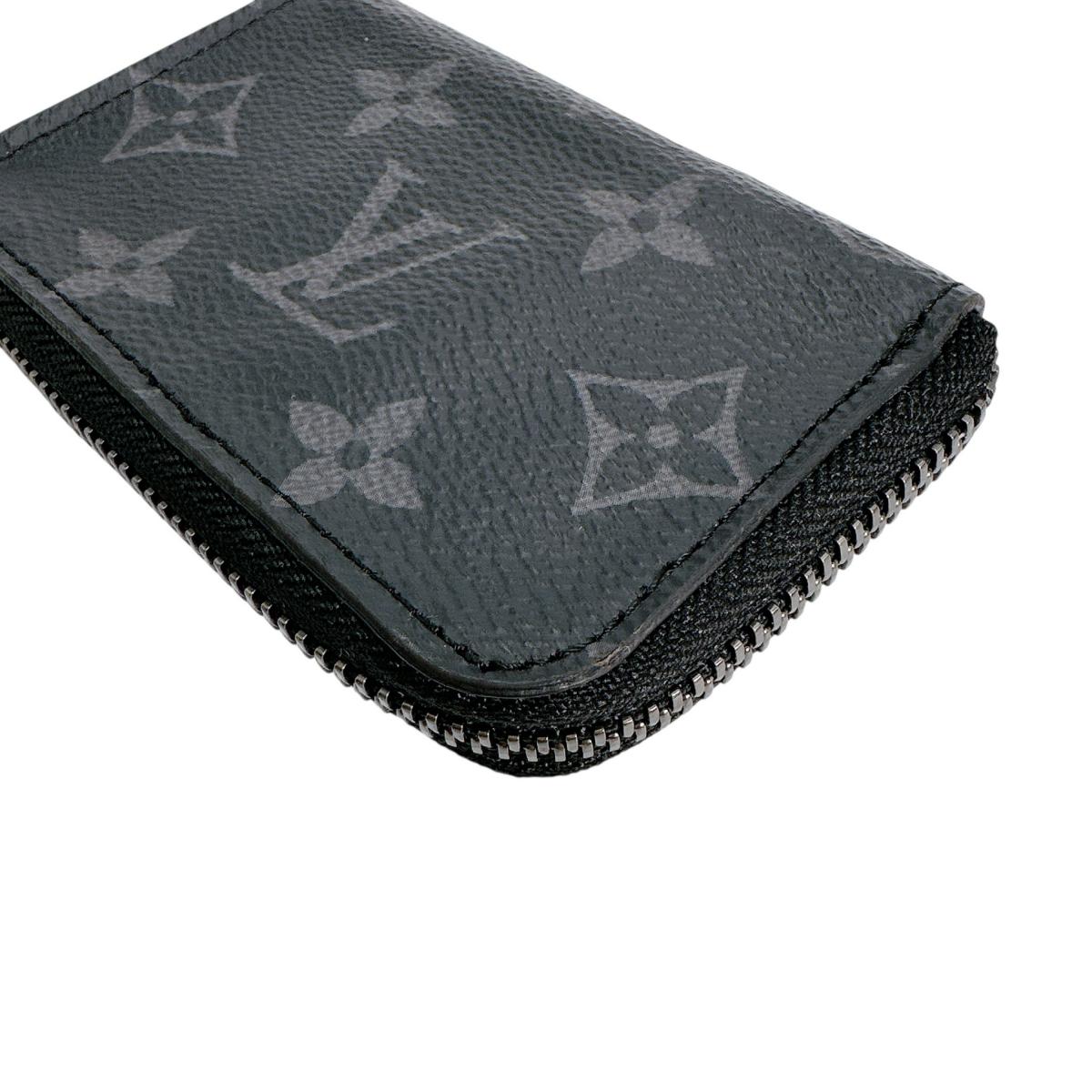 LOUIS VUITTON Key case Key holder M63536 Monogram canvas black Portonet Jules Coin case Eclipse