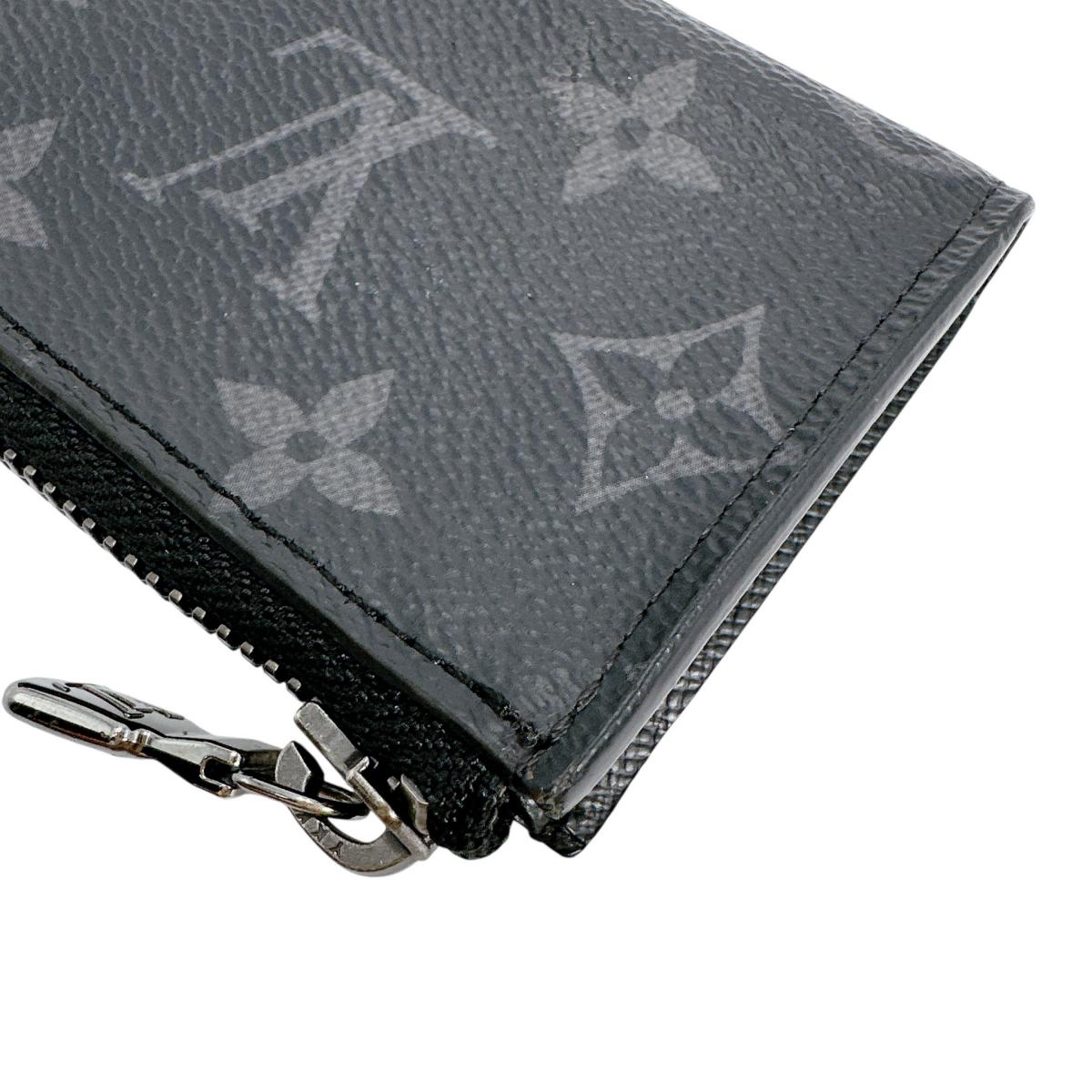 LOUIS VUITTON Key case Key holder M63536 Monogram canvas black Portonet Jules Coin case Eclipse