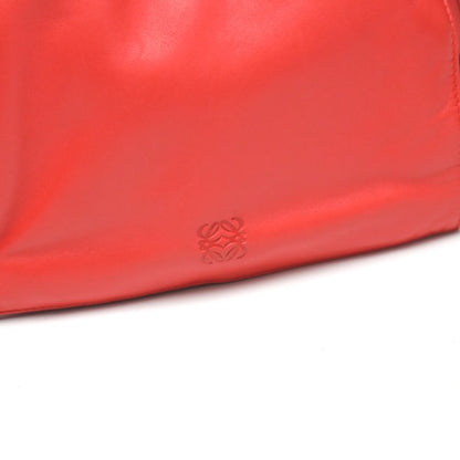 LOEWE Shoulder Bag 380 82 E17 leather Red 2WAY leather Tassel Women Used Authentic